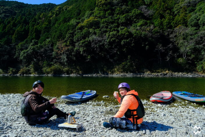 ホット一息 四万十川 カヤック カヌー サップ SUP 初心者